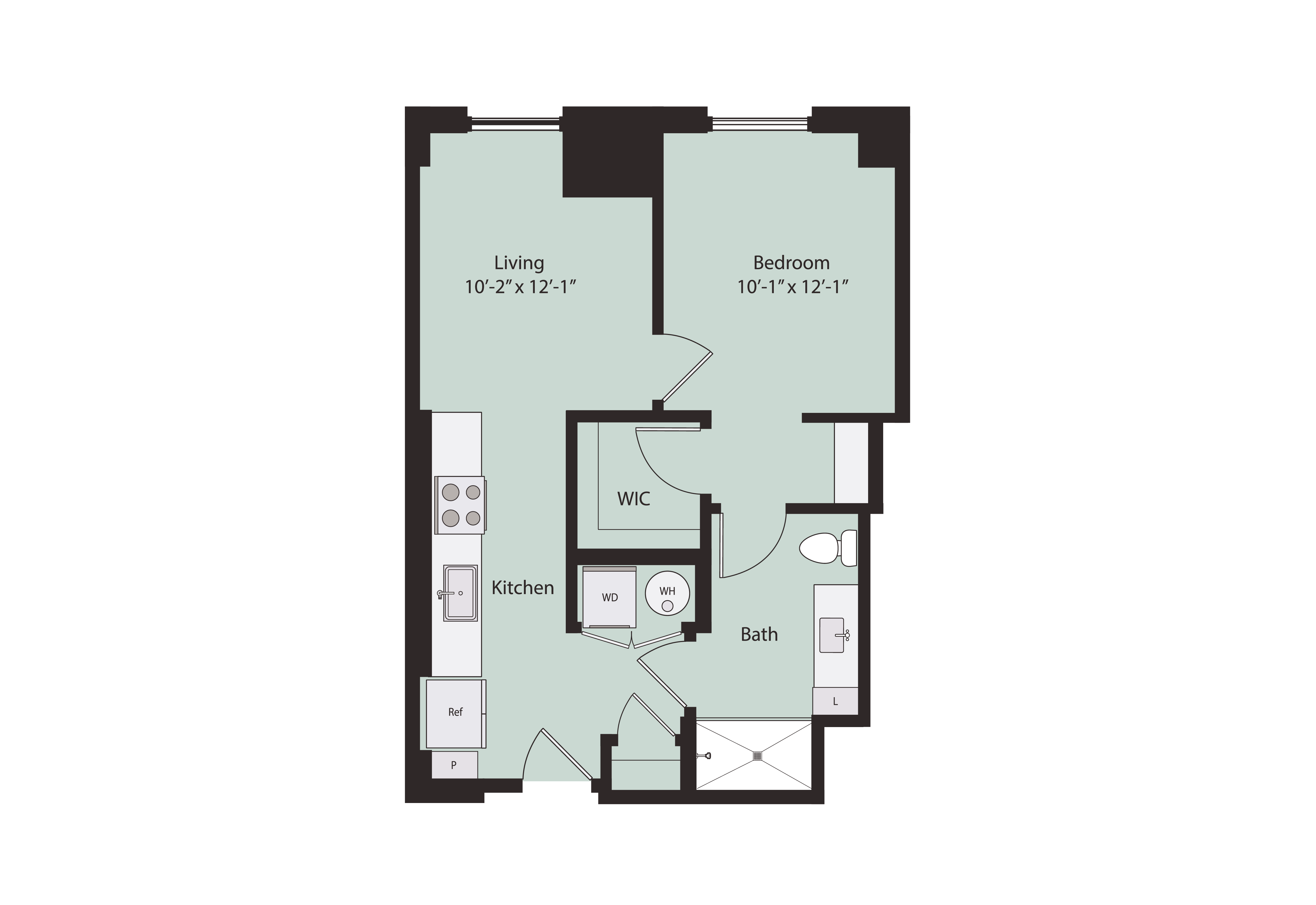 Floor plan layout diagram for A0-3